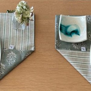 Mantel Rectangular Reversible Verde Lino