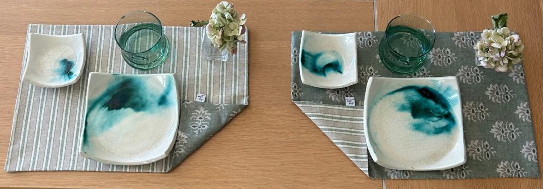 Mantel Rectangular Reversible Verde Lino