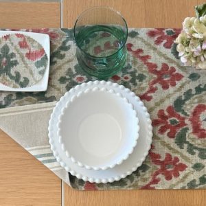 Individual reversible rayas verdes hindú rojo