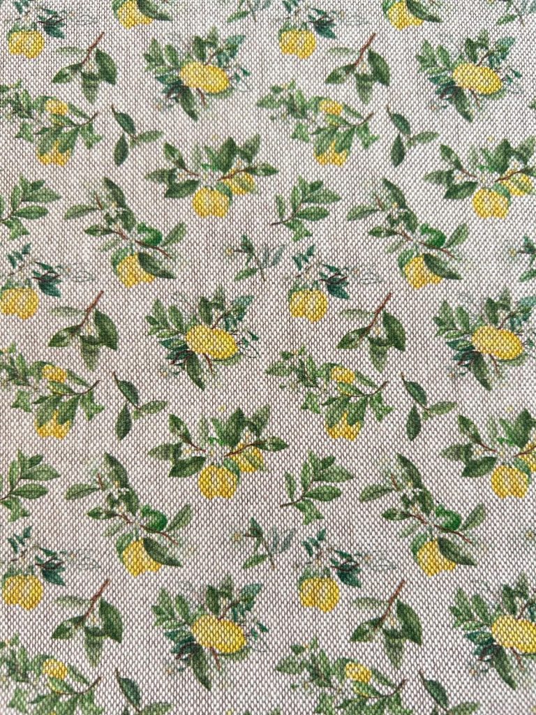 Tela resinada limones