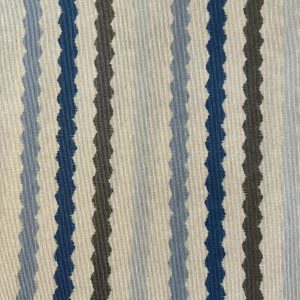 Tela resinada rayas azules y verde